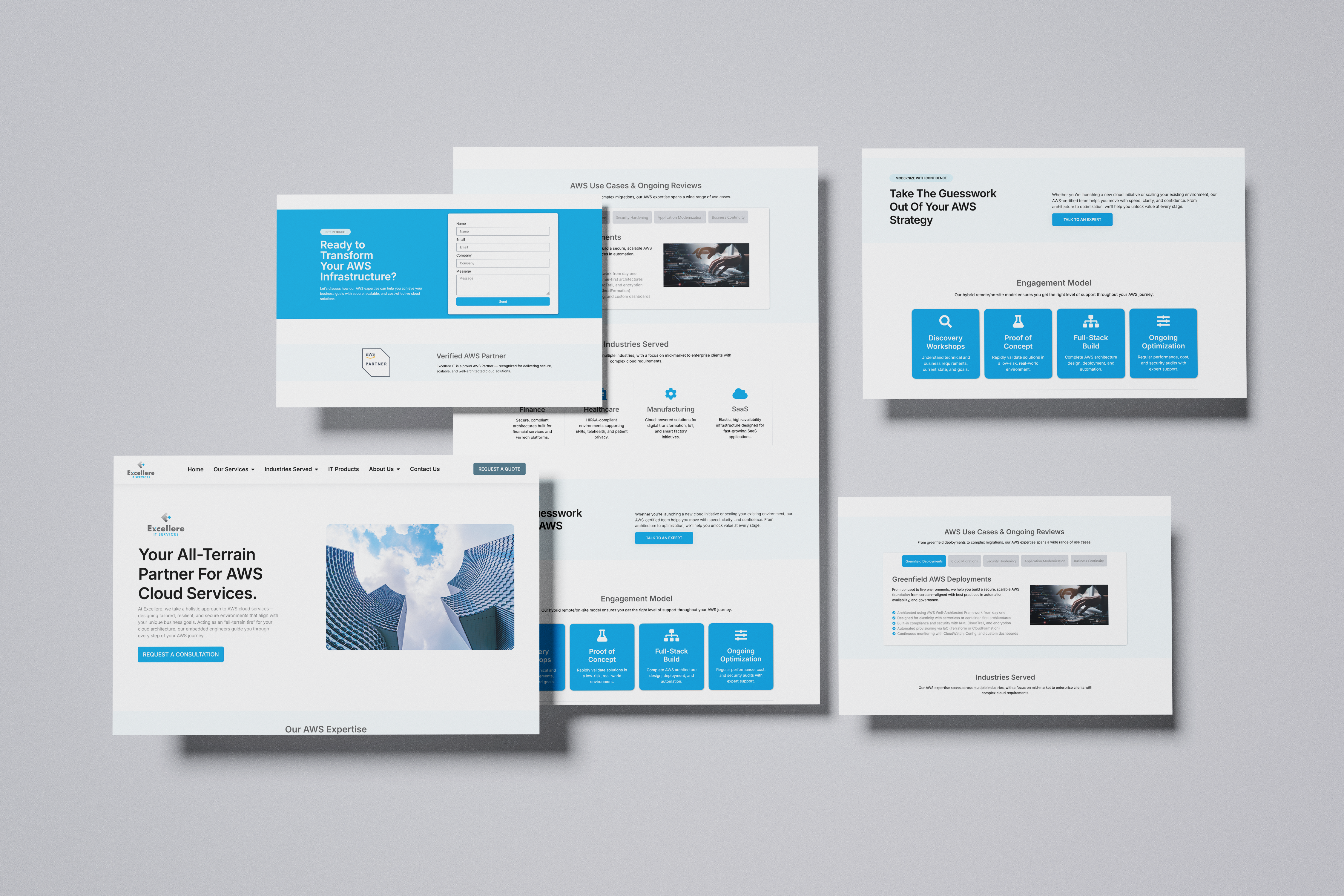 Excellere-IT AWS Microsite Mockup